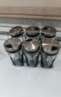 سرویس جا ادویه شیشه ای