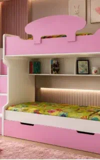 تخت دوطبقه با رنگبندی به دلخواه شما/ چکی