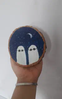 نقاشی روی چوب بوم