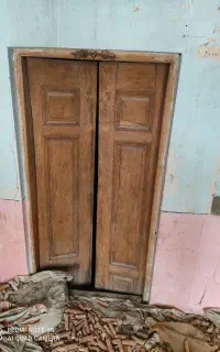 درب چوبی دو لنگه 80*180