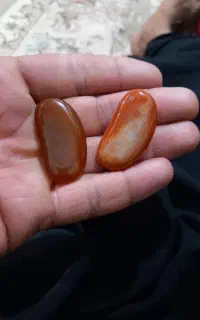 دو عدد سنگ عقیق اصل