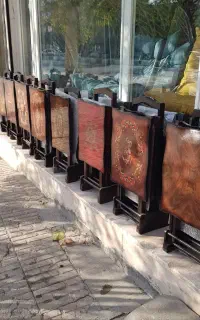 عسلی 4 تکه تاشو چوبی ( چمدانی )