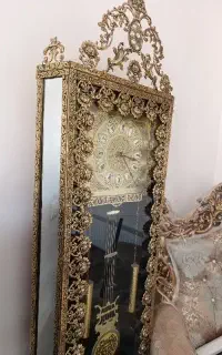ساعت ایستاده برنجی