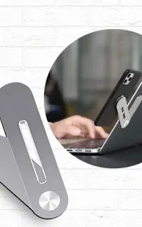پایه نگهدارنده موبایل کنار لپ تاپ