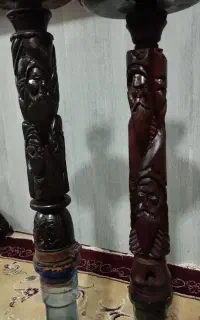 دوعدد قلیون سرخ دار قدیمی طعم دار دوسیب