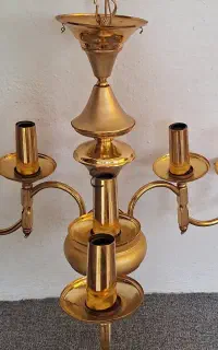 لوستر سه شاخه فلزی