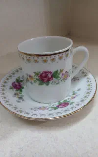 فنجان نعبلکی ترمه آکبند انتیک