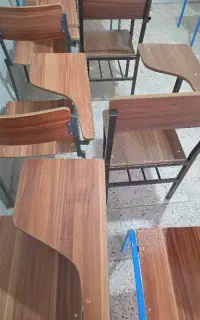 صندلی و نیمکت  چوبی نو  مخصوص دانش آموزان