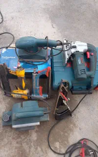 سمباده لرزان . رنده برقی. منگنه کوب