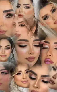 میکاپ شنیون عروس به همراه لباس عروس ۱۳ تومن