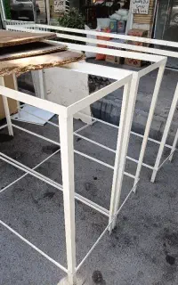 میز آهنی فلزی قوی رنگ شده