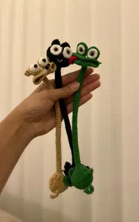 گردن دراز عروسک قلاب بافی