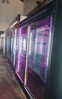 یخچال ایستاده  فریزر  درب شیشه ای