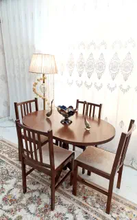 ۲دست ناهارخوری غذاخوری ۴نفره چوبی درحدنو نو