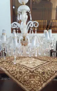 لوستر ده شاخه کریستال