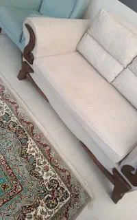 مبل ۷ نفره راحتی رنگ سبز و سفید