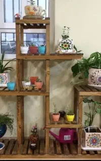 استند گل ـ پایه گل ـ استند چوبی