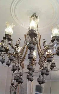 لوستر برنز ۸ شاخه بزرگ