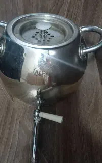 کتری شیر دار استیل ۴ لیتری