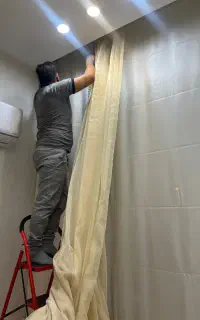 خشکشویی شستشوی پرده اتوکشی پرده باز ونصب پرده
