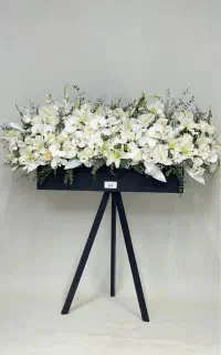 گل رومیزی ختم طبیعی (سبد ختم )