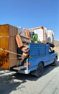 باربری وانت تلفنی نیسان حمل اثاثیه کارگر خالی