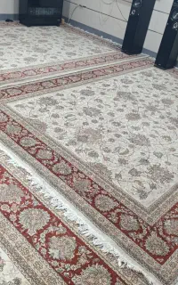 فرش 2.5 در3.5 جفت 700شانه تمام نخ و اکریلیک