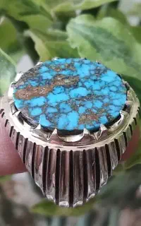 انگشتر فیروزه قیمت ۶۰۰ هزار