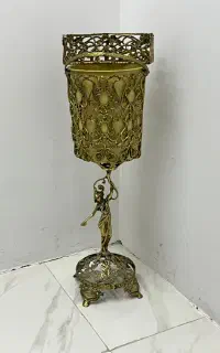 سطل و جای دستمال برنجی