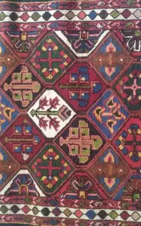 گلیم دستباف مادر عشایر چهارمحال وبختیاری