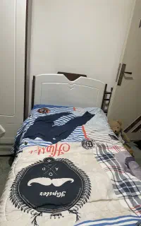 تخت و کمد نوجوان بهار نارنج ۳تیکه قابل استفاده