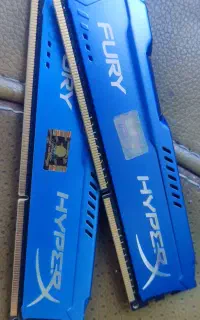 ۲عدد رم کامپیوتر کینگستون مدلHyperX Fury ظرفیت4گیگ