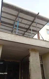 ساخت طبقه دوم سازه فلزی ((یک هفته ))