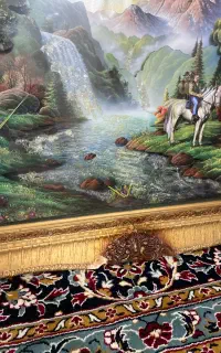 قاب گل چینی ومنظره
