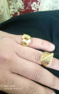دوعددانگشتر طلا درحدنو