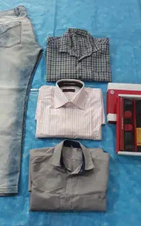 پیراهن شلوار ست کیف کمربند