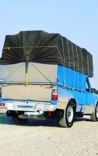 حمل بار نیسان بار شبانه روزی به همراه کارگر
