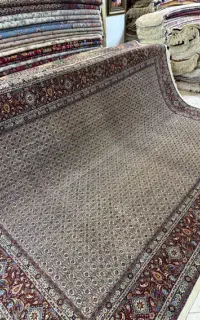 فرش ۹ متری سراسر گل ابریشم