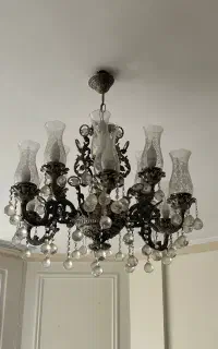 لوستر ۶ شاخه ۱۲ شعله لوکس و سالم