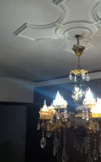 لوستر مشکی طلایی