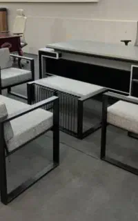 میز ریاست سویل اداری صندلی توری مبلمان فلزی