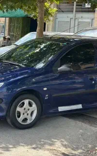پژو ۲۰۶ مدل ۹۹ تیپ ۲ بی رنگ و فابریک
