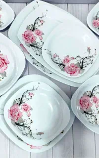 سرویس غذاخوری 36 پارچه 6 نفره ملامین یزد تاسارا