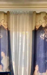 پرده طرح دار