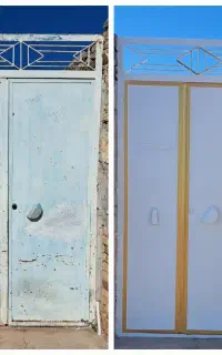 نقاشی و رنگ کاری درب و پنجره