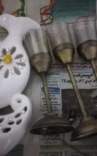 جا شمعی و گلدان