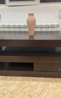 میز تلویزیون ام دی اف رنگ ونگه در حد نو