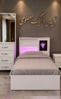 تختخواب پروانه صورتی