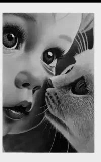 طراحی تابلو چهره سیاه قلم هدیه‌ای خاص و شیک