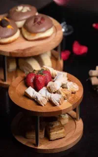 ظرف شیرینی دو طبقه